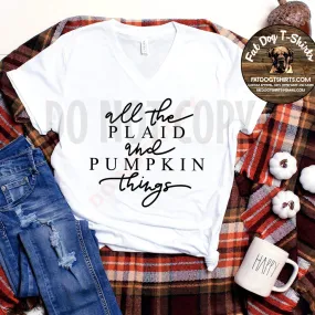 All the Plaid and Pumpkin Things-T-SHIRT AND Long Sleeve T-Shirt