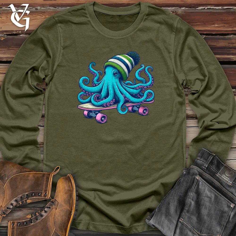 Blue Octopus Long Sleeve