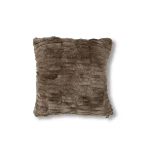Brown Faux Fur Cozy Pillow