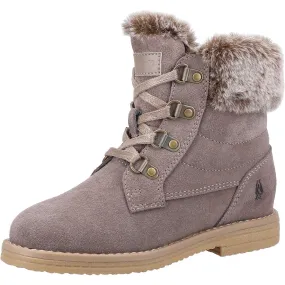 Hush Puppies MINI FLORENCE Grey Cow Suede Female Childrens Boots