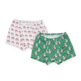 Lila   Hayes Boys Underwear Set - Hot Cocoa Santa/Santa’s Helper