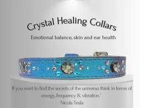 Skin & Allergy Support - Healing Crystal Collar - Blue Candy Apple SA103